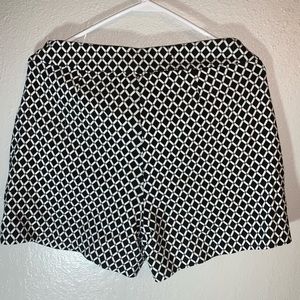 Black and white shorts